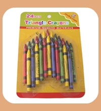 24 pcs.Triangle Crayons