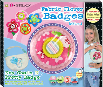 Fabric Flower Badges