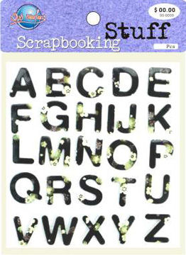 Letters Fabric Stickers-TZ-20033