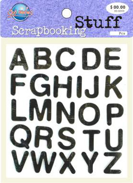 Letters Fabric Stickers-TZ-20035