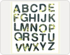 Letters Fabric Stickers-TZ-20034