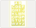 Letters Fabric Stickers-TZ-20044